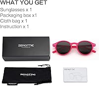 Vista 139 de ZENOTTIC Lentes de sol redondos polarizados, elegantes lentes de sol para hombres y mujeres, retro clásicos, selección de varios estilos