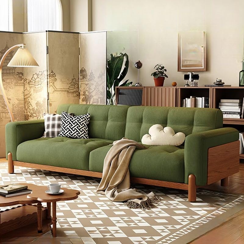 2 pc 4 seater with wooden frame for living room