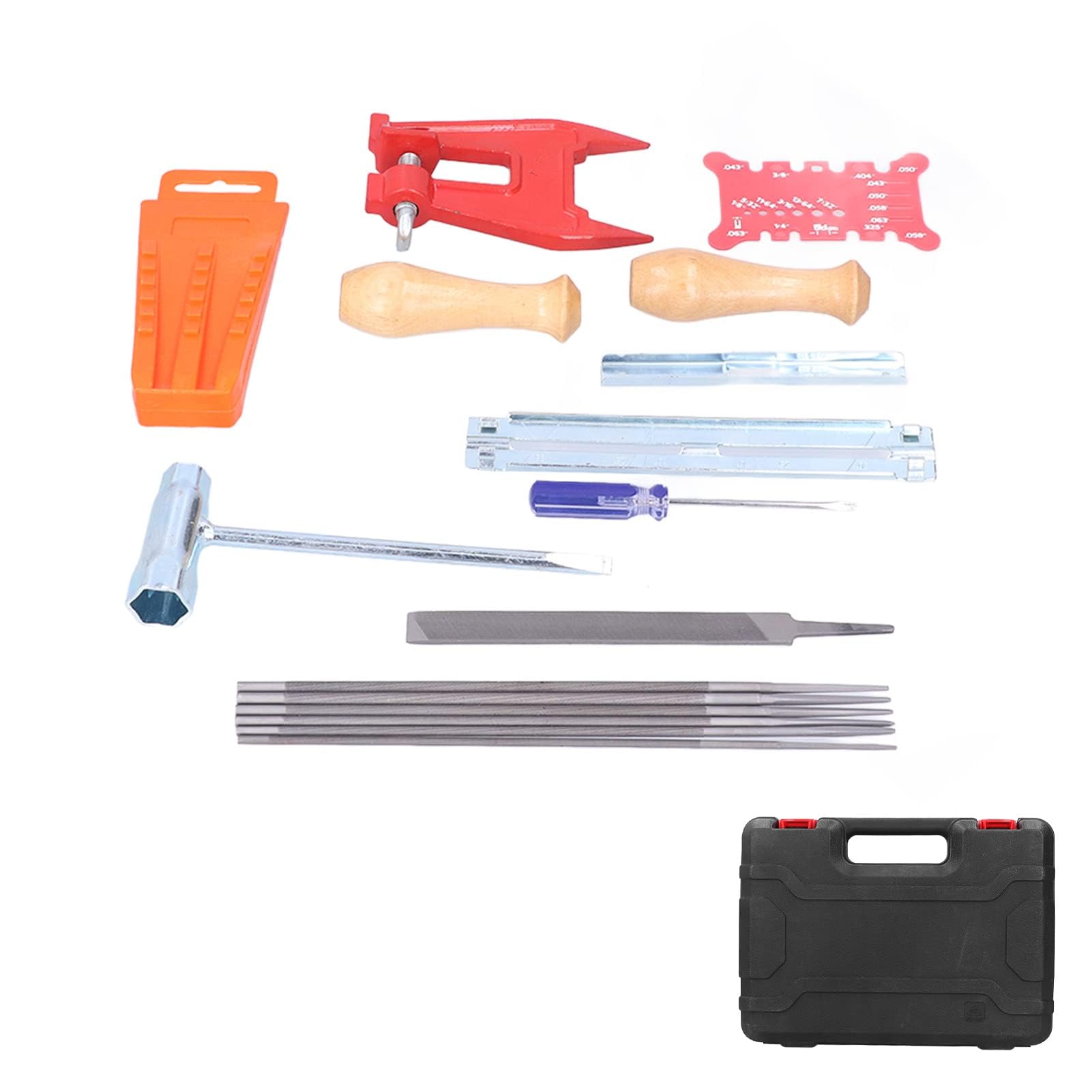 Kit De Afilado De Cadena De Motosierra De 16 Piezas, Juego De Herramientas De Carpintería De Rendimiento De Corte Eficiente, Accesorios De Sierra Versátiles Herramientas De Afilado, Para Carpin