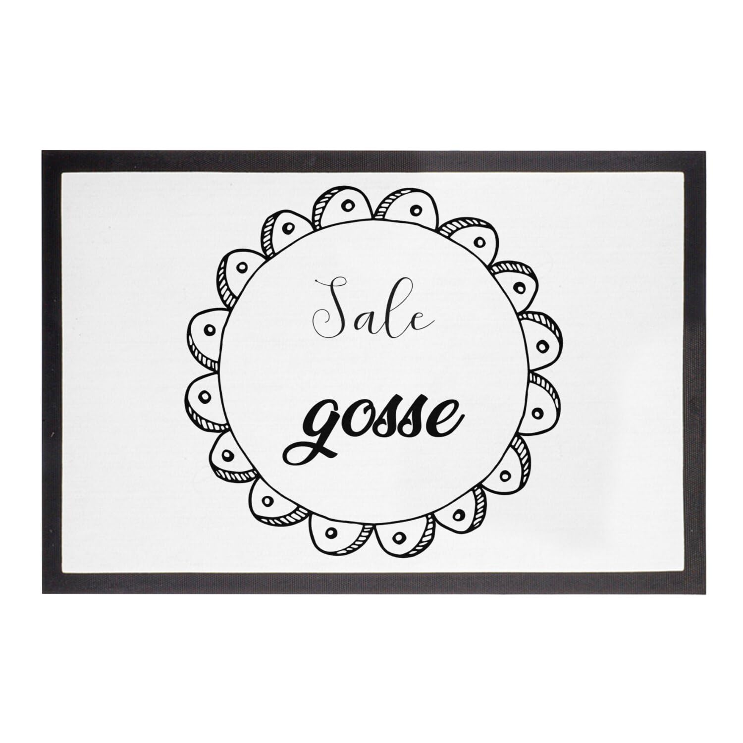 Paillasson humour Sale Gosse 60x40cm pour entrée