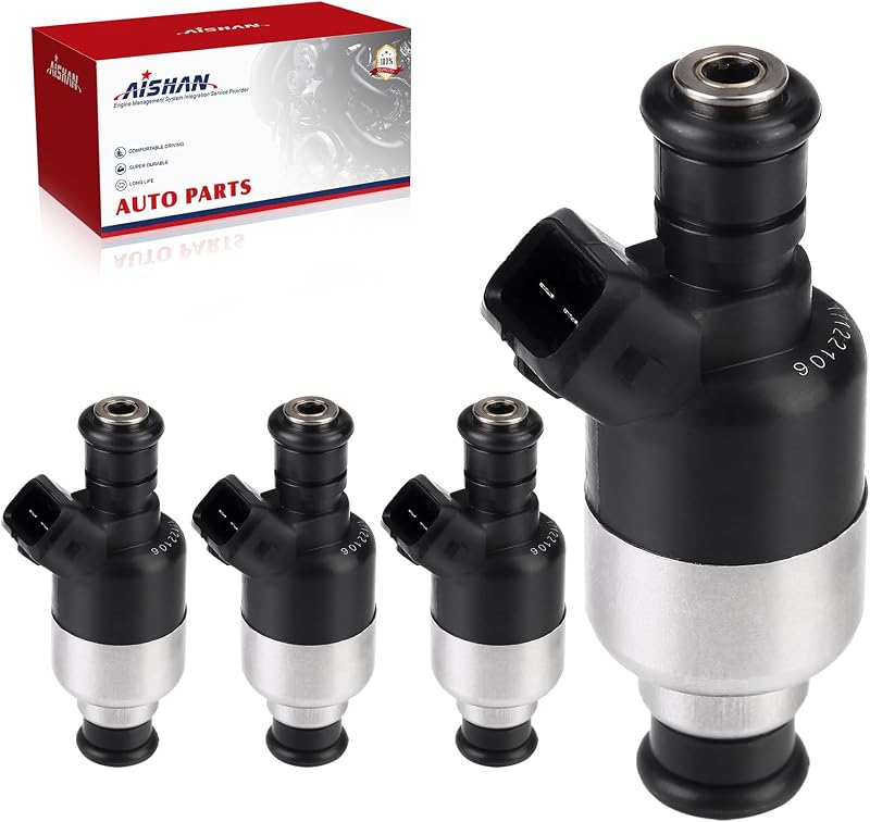 Bicos injetores AISHAN 6 furos para Chevy S10, Cavalier, GMC Sonoma, Isuzu Hombre e Pontiac Sunfire 2.2L – Kit com 4 unidades