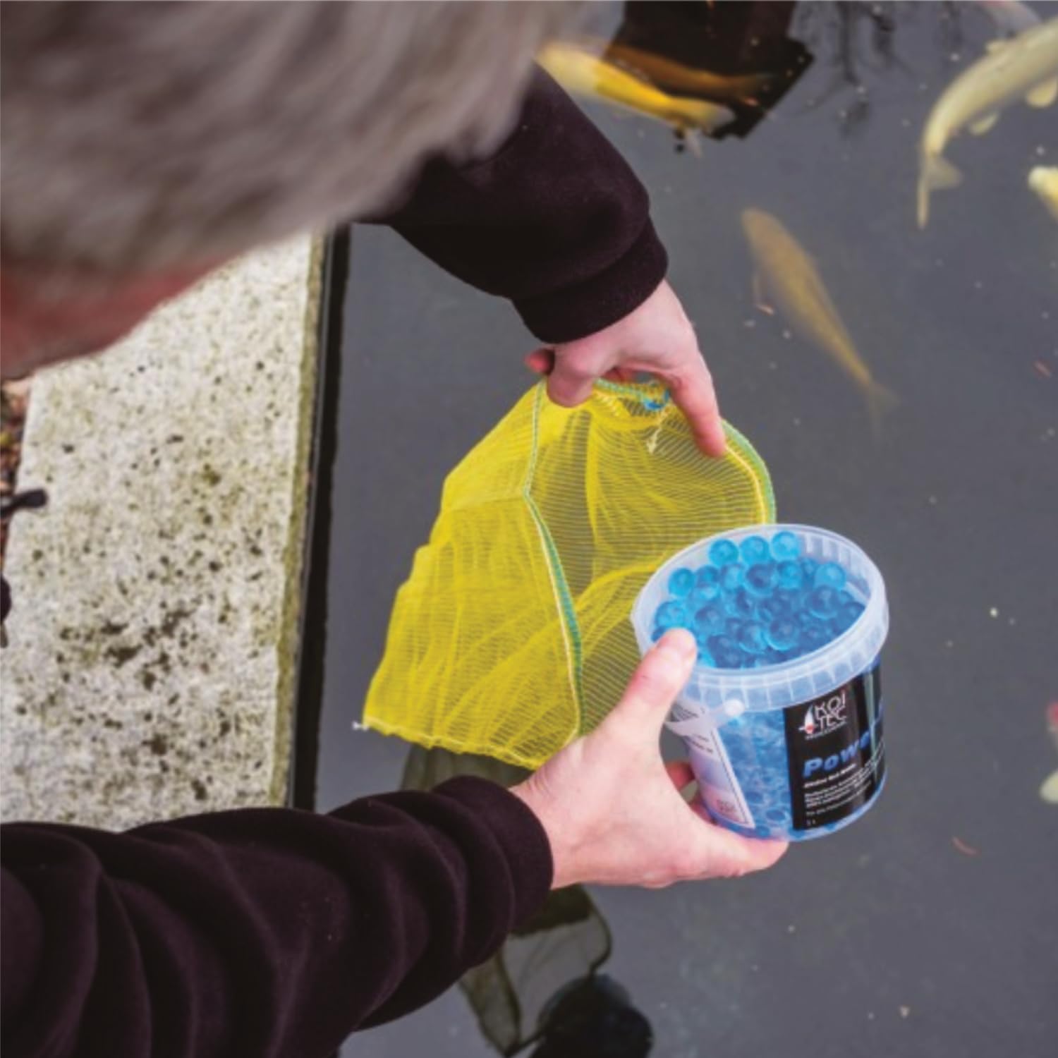 KOIPON Pon-Balls 1L Filterstarter | Nitrifizierende Bakterien & Mikroorganismen | Teichstarter | Teichbakterien zur Teichpflege von Gartenteich, Fischteich, Schwimmteich | Filterbakterien-Gelkugeln