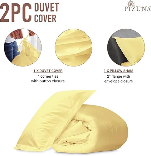 Miniatura 3 de Juego de funda de edredón de algodón de 400 hilos tamaño individual  individual XL, juego de ropa de cama de 100 % algodón de fibra larga, juegos de