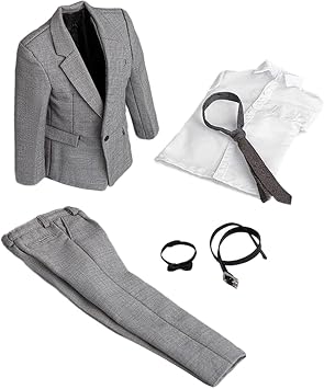 1/6 Men Business Suit Set Clothing Formal Outs for 12'' inch Male Figures Accessory Dress Body