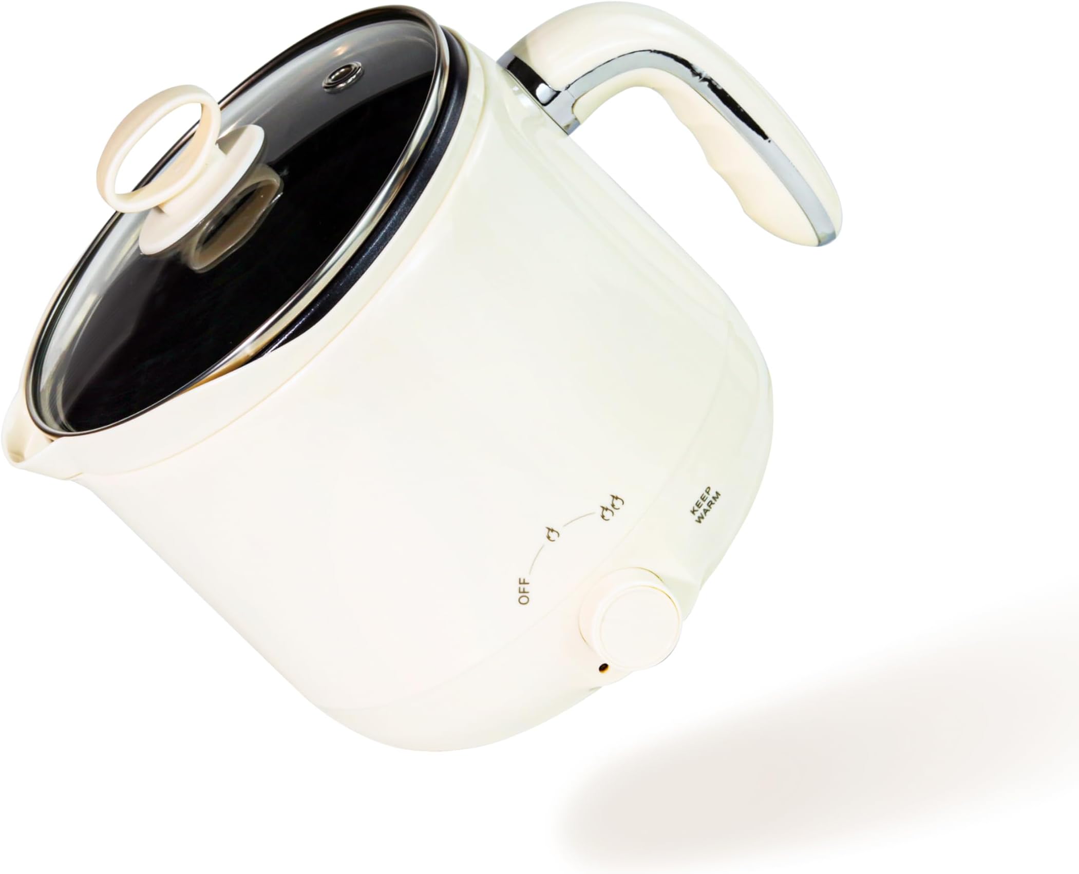 JULWHISPER Electric Wax Melting Pot Non-Stick and Keep Warm 1.8L Large Wax Melter for Candle Making Pouring Pot with Spout for Soap Making - UK Plug