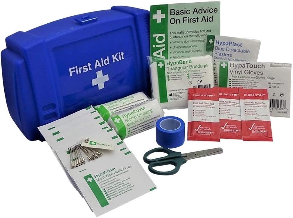 Safety First Aid Evolution BarKiosk Catering Kit Fully Stocked, Blue
