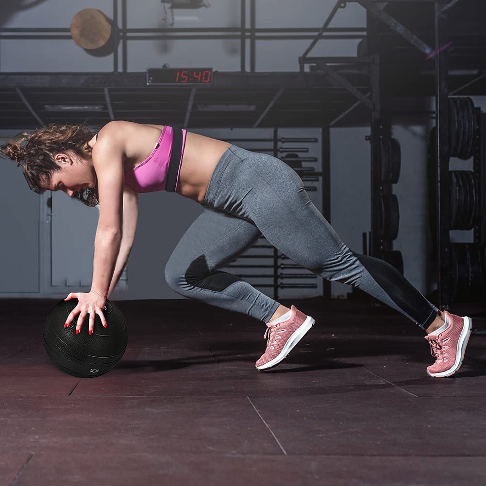 KK Slam Ball 4kg, 6kg, 8kg, 10kg Heavy Duty Medicine Ball. No Bounce Rubber Exercise Ball. Strengthens, Sculpts & Conditions. Gym or Home Use. Workout Ball for Exercise & Training. Strength & More.