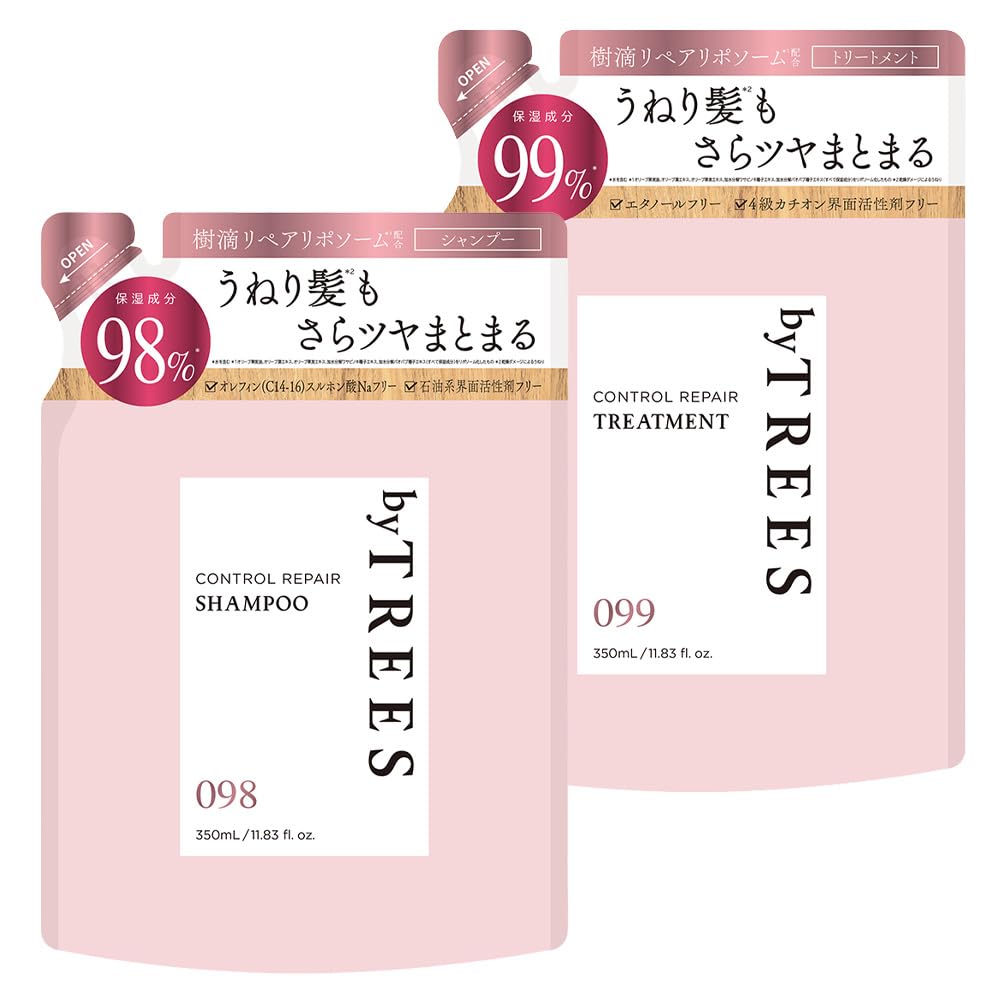 byTREES(バイツリーズ) 詰め替え セット 350mL×2 ヘアケア 詰替 (シャントリ(コントロールリペア))