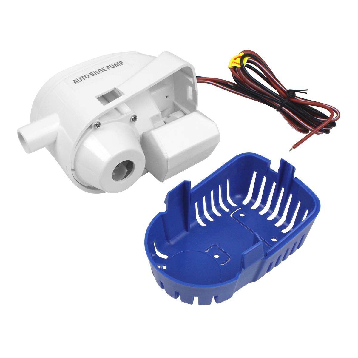 BACOENG Pompe di sentina automatica 12V, 750GPH/ 47LPM con Interruttore a Galleggiante