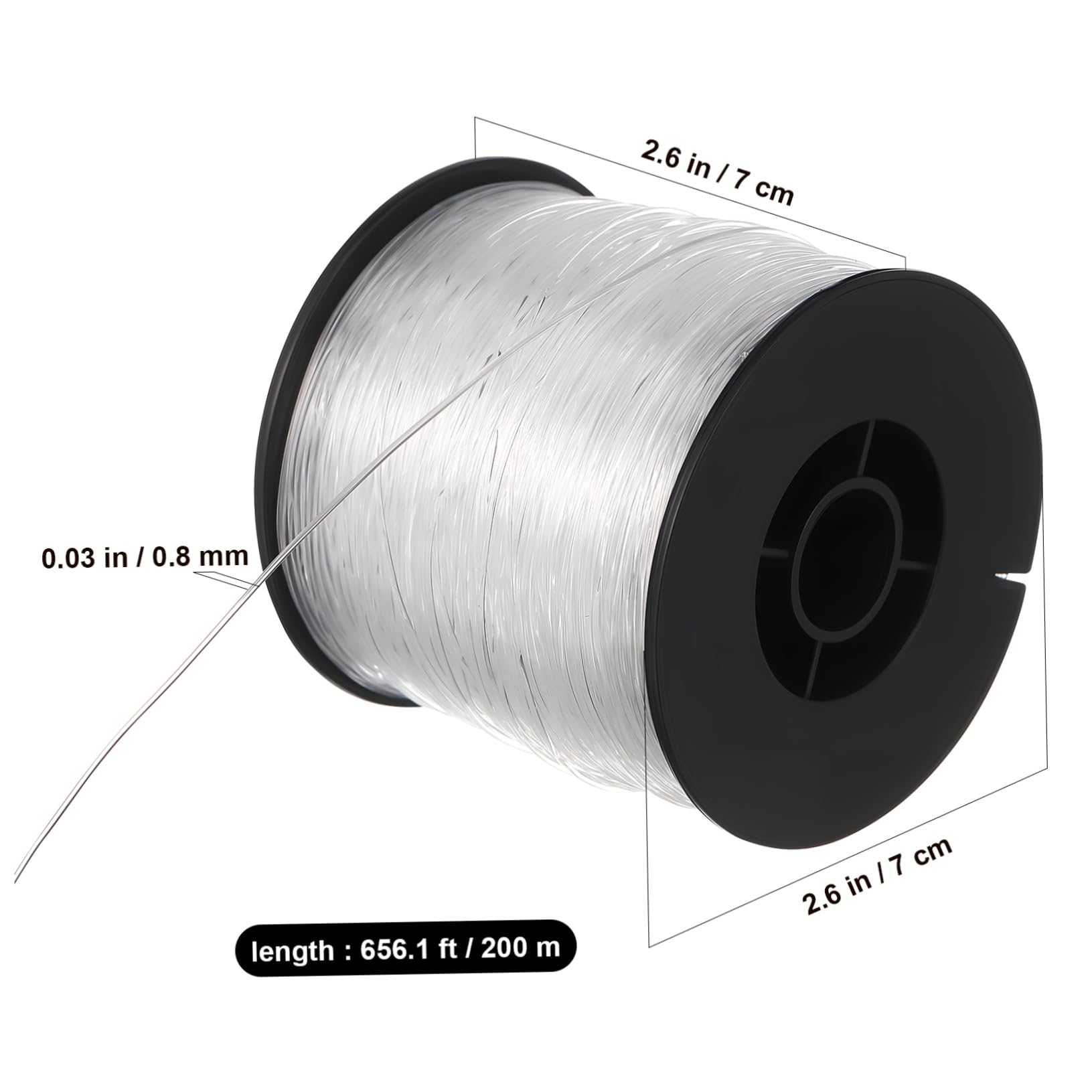ULDIGI 200m Nylon Fishing Wire Invisibile String for Crafts Hanging Decor High Strength Durability Saltwater Freshwater Fishing Line