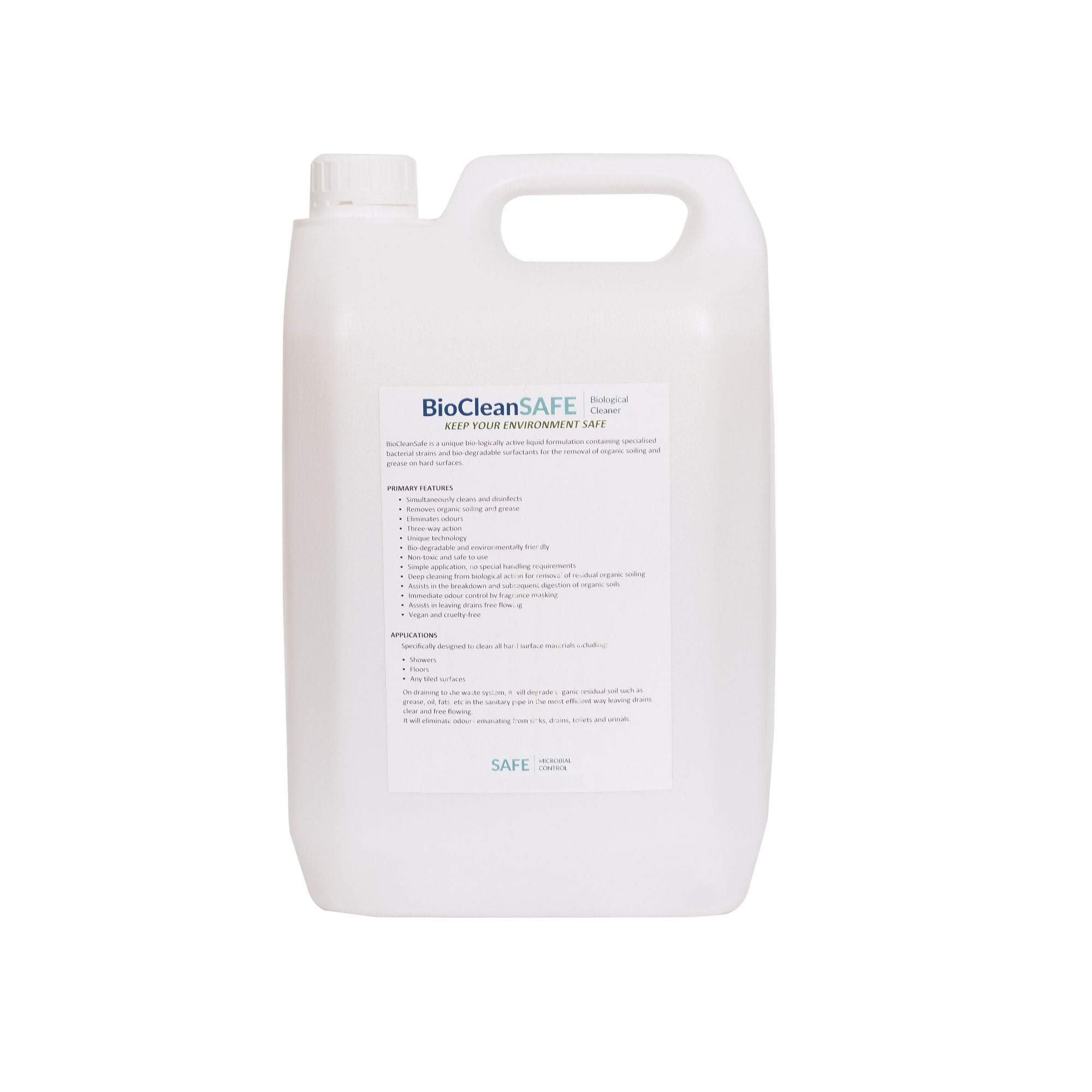 Buy BioClean Safe Enzyme Biological Drain Cleaner | Unblocker | 5Ltr ...