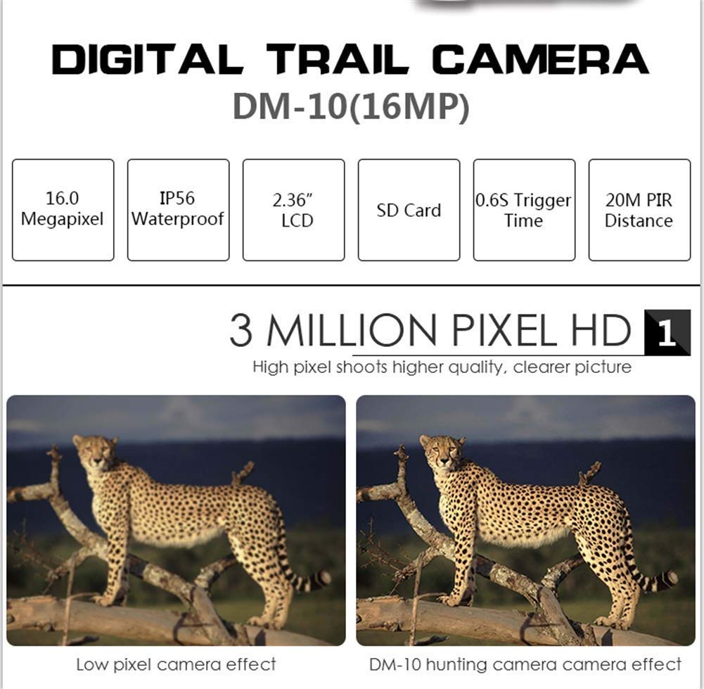 Wildlife Game Camera, Wildlife Game Camera 1080P IP66 Hunting Trail Track Camera met 38 LED's voor Home Security Wildlife Game Camera, Wildlife Game Camera 1080P IP66 Hunting Trail Track Camera met 38 LED's voor Home Security