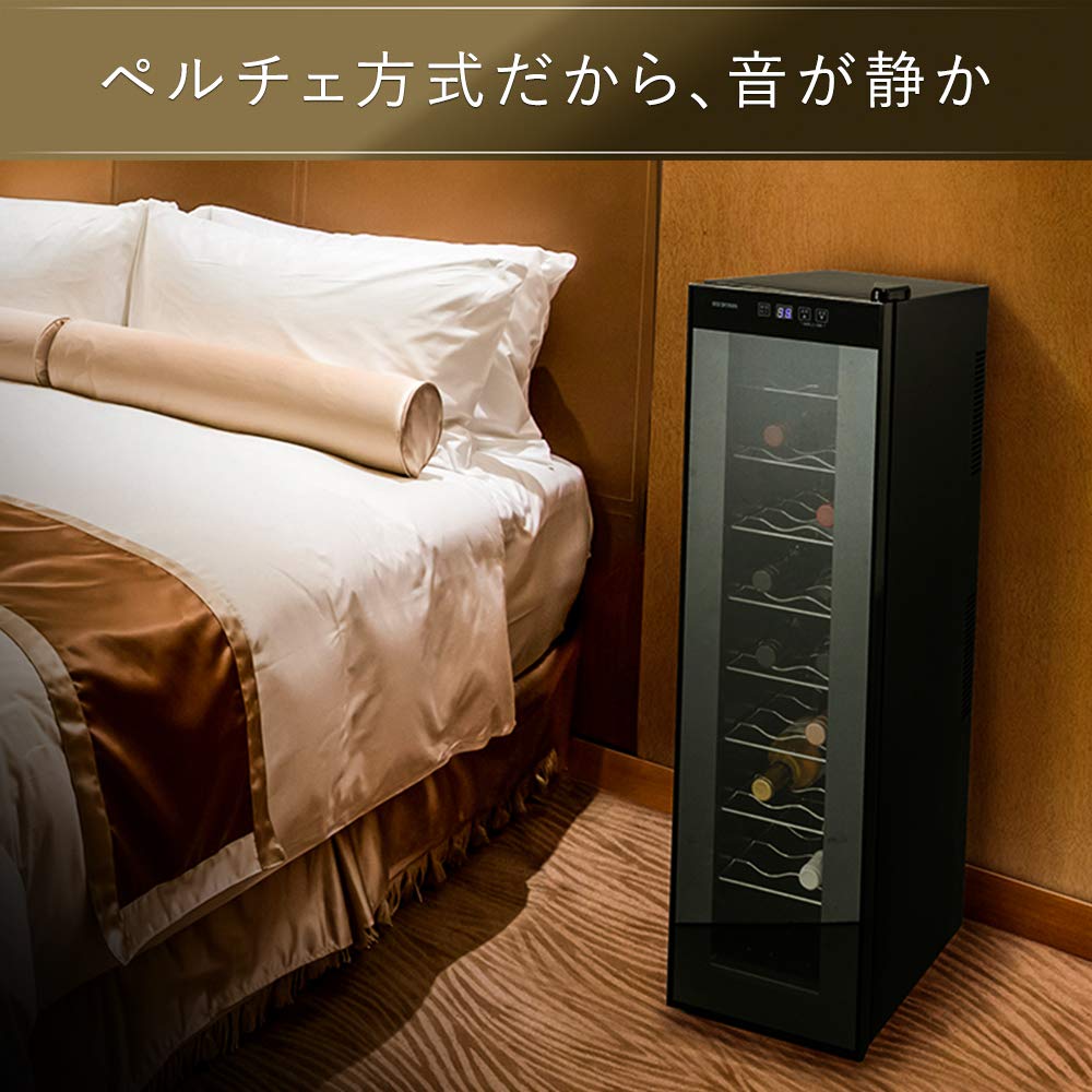 アイリスオーヤマ ワインセラー 18本収納 ペルチェ式 PWC-491P-B Amazon.co.jp: ワインセラー 18本収納 ペルチェ式 ミラーガラス