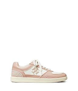 Amazon.com | Tory Burch Women's Clover Court Sneaker, Purity
