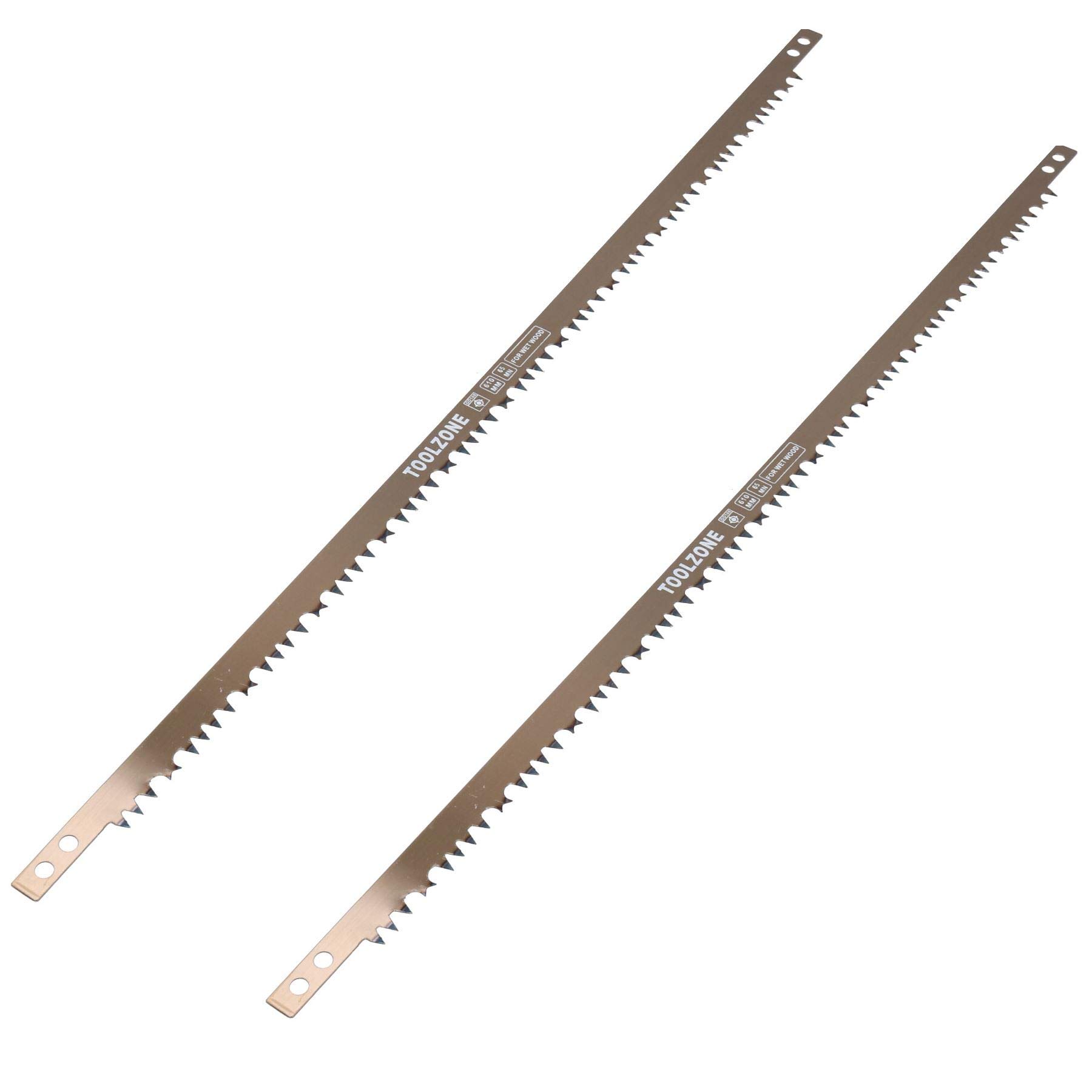 24" / 610mm Bow Saw Blade for Trees Wet Green Wood Log Branches 2 Pack