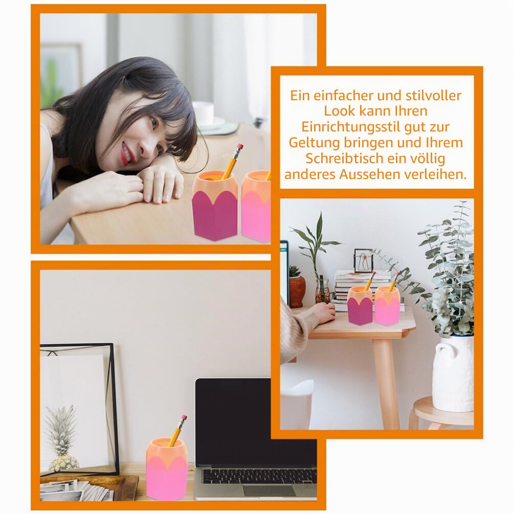 HEMOTON 6 Stück Stiftehalter Schreibtisch Stiftebox Schreibtisch Organizer Kinder Stifteköcher Schreibtisch Organizer Multifunktion Veranstalter