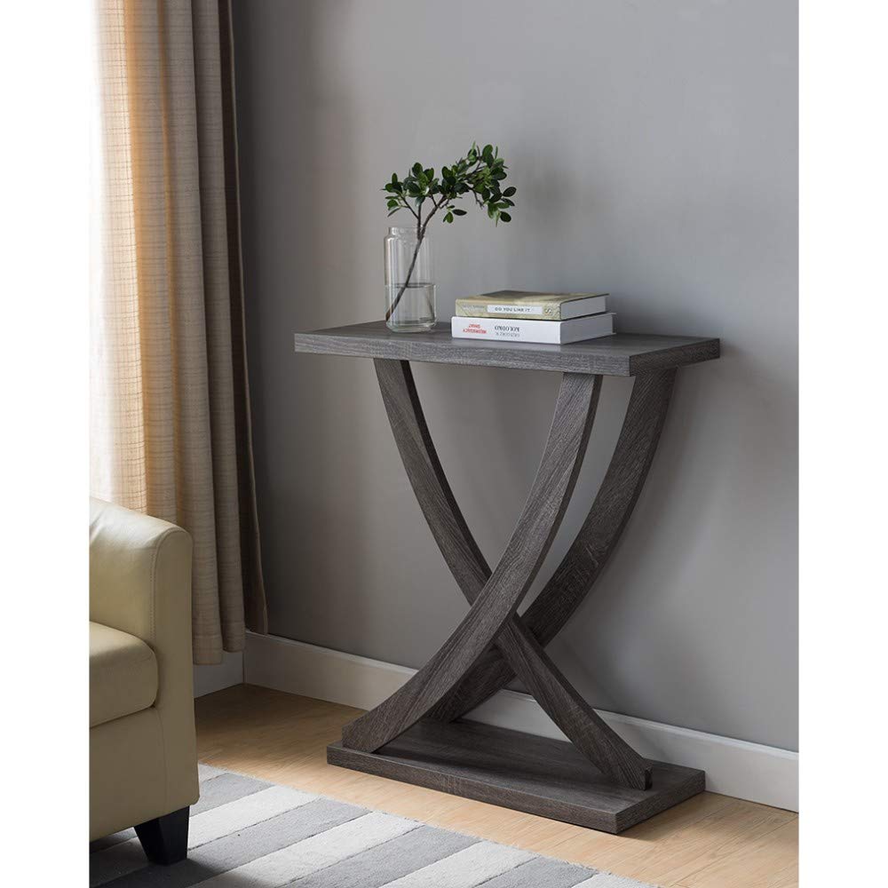 Benzara Bm179742 Wooden Console Table Gray Buy Online In Fiji Benzara Products In Fiji See Prices Reviews And Free Delivery Over 200 Fj Desertcart