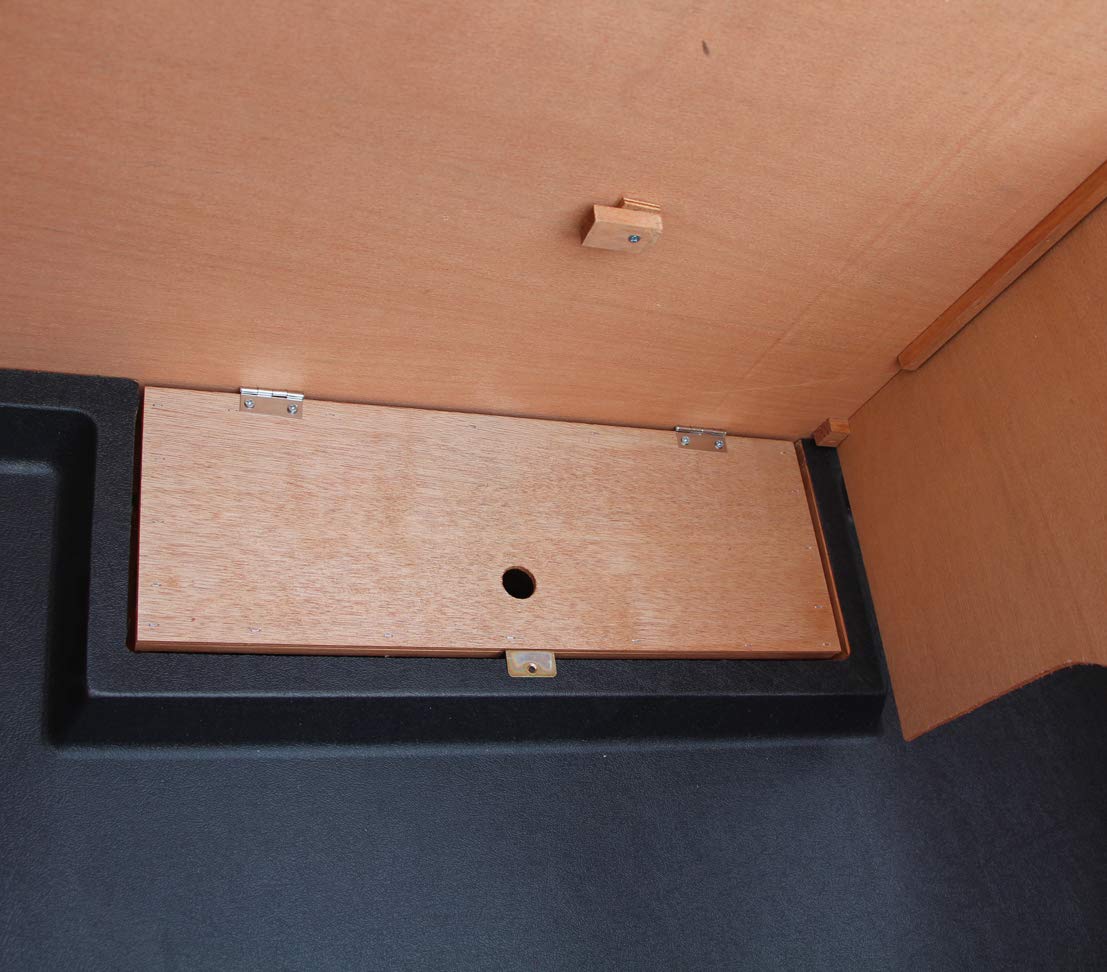 Dehner Kaninchenstall Original, mit Wärmedämmung, ca. 114 x 57 x 116 cm, Tannenholz, hellbraun | Hasenstall mit Wärmedämmung, Holz / Metall