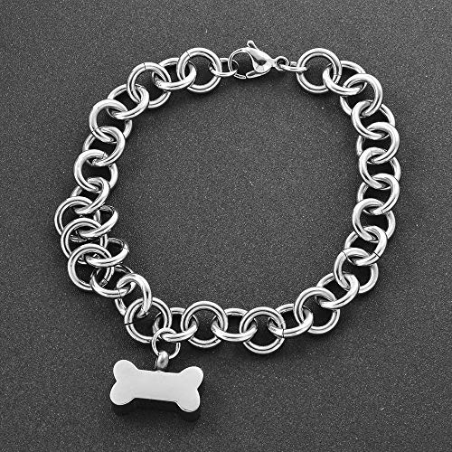 Bracelet support de cendre d'os chaîne de lien pendentif urne