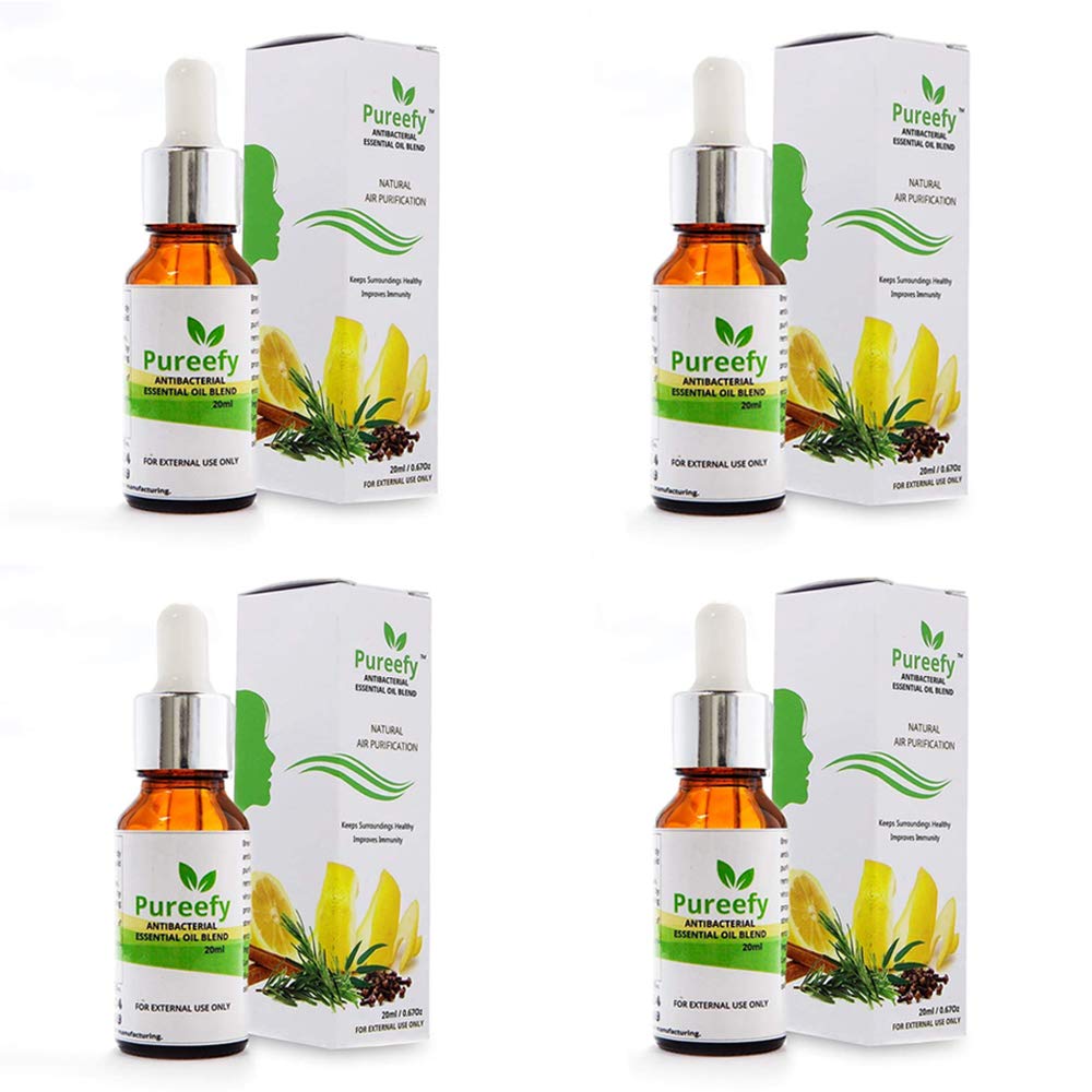 Breathe Fresh Pureefy Essential Oil Blend of Clove, Cinnamon, Eucalyptus, Rosemary, Lemon & Lime (100% Natural, Pure & Undiluted, 20ML) Pack of 4 (B0861DR62P) Amazon Price History, Amazon Price Tracker