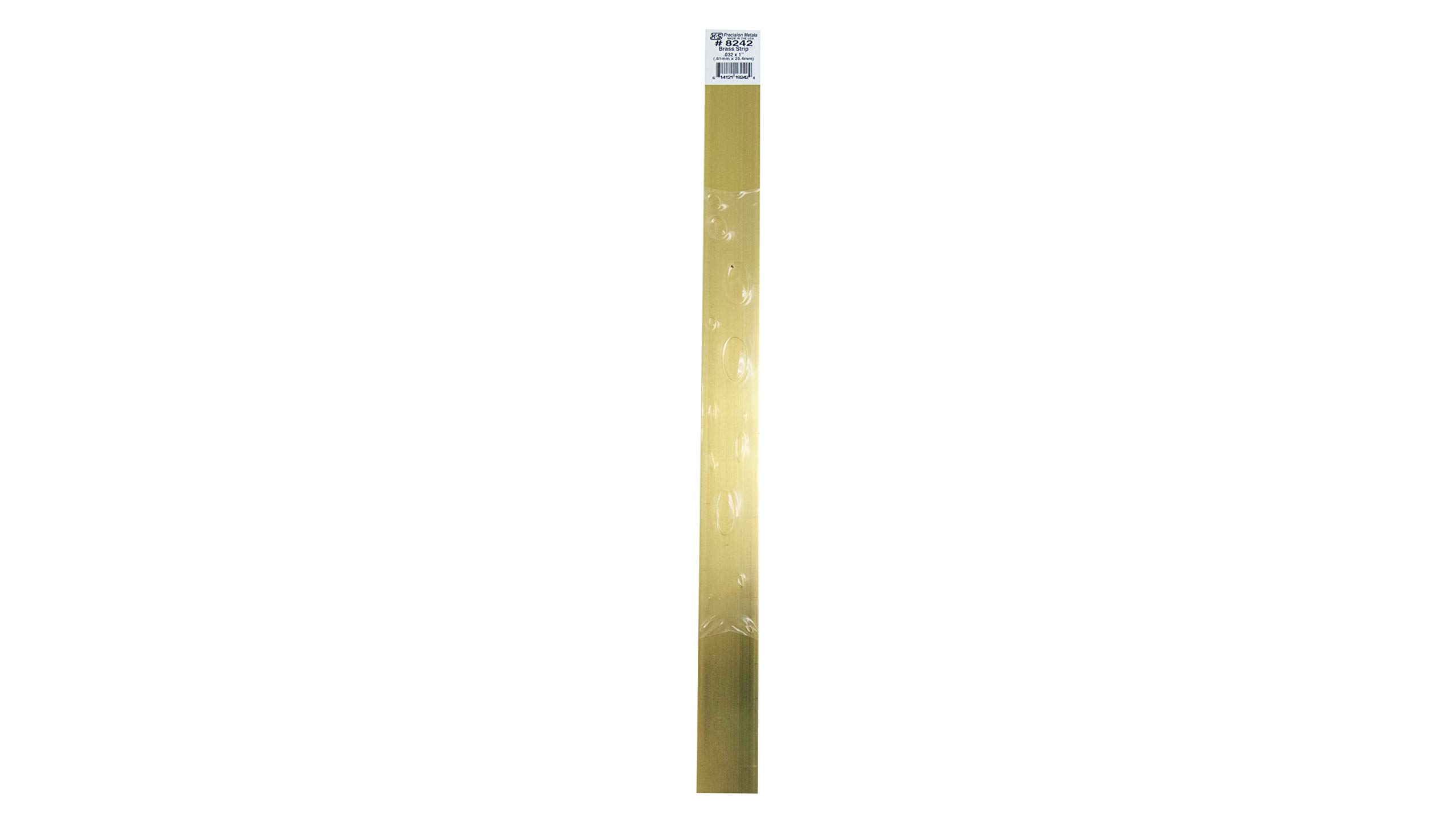 K&S K & S Precision Metals 8242 Brass Strip, 0.032" Thick x 1" Wide x 12" Long, 1 Piece, Made in The USA
