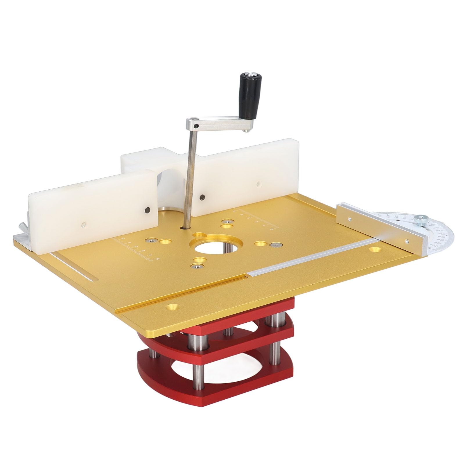Tbest Kit Elevador de Router con Placa Base de Aluminio (GOLD)