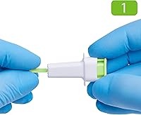 Vista 4 de ONE-CARE PRO Lancetas de seguridad, botón superior activado, 21G x 2,4 mm, 100/caja, estériles, conveniente para muestreo