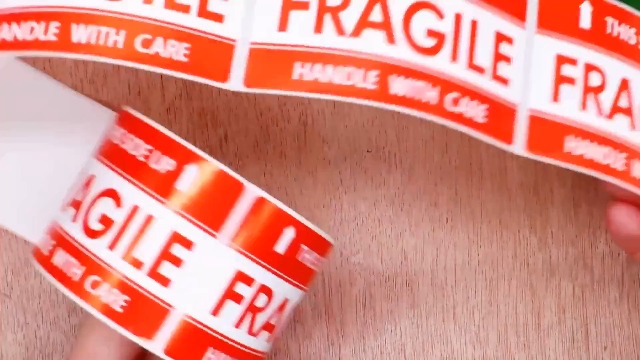 Adesivi Fragili Handle With Care 7.6x12.7cm - Etichette Di Avvertimento Per Pacchi E Spedizioni - Foto 5