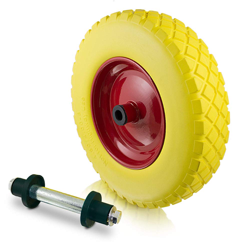 Buy BITUXX® Spare Wheel Wheelbarrow 400x90 Wheelbarrow Wheel 40 cm PU