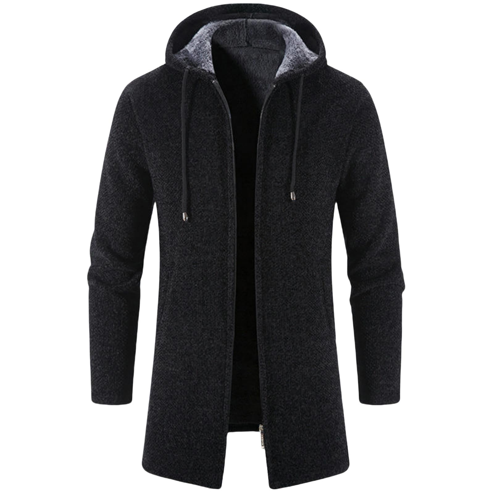 Cárdigan de punto de chenilla térmico para hombre evita el frío con forro polar suave 7