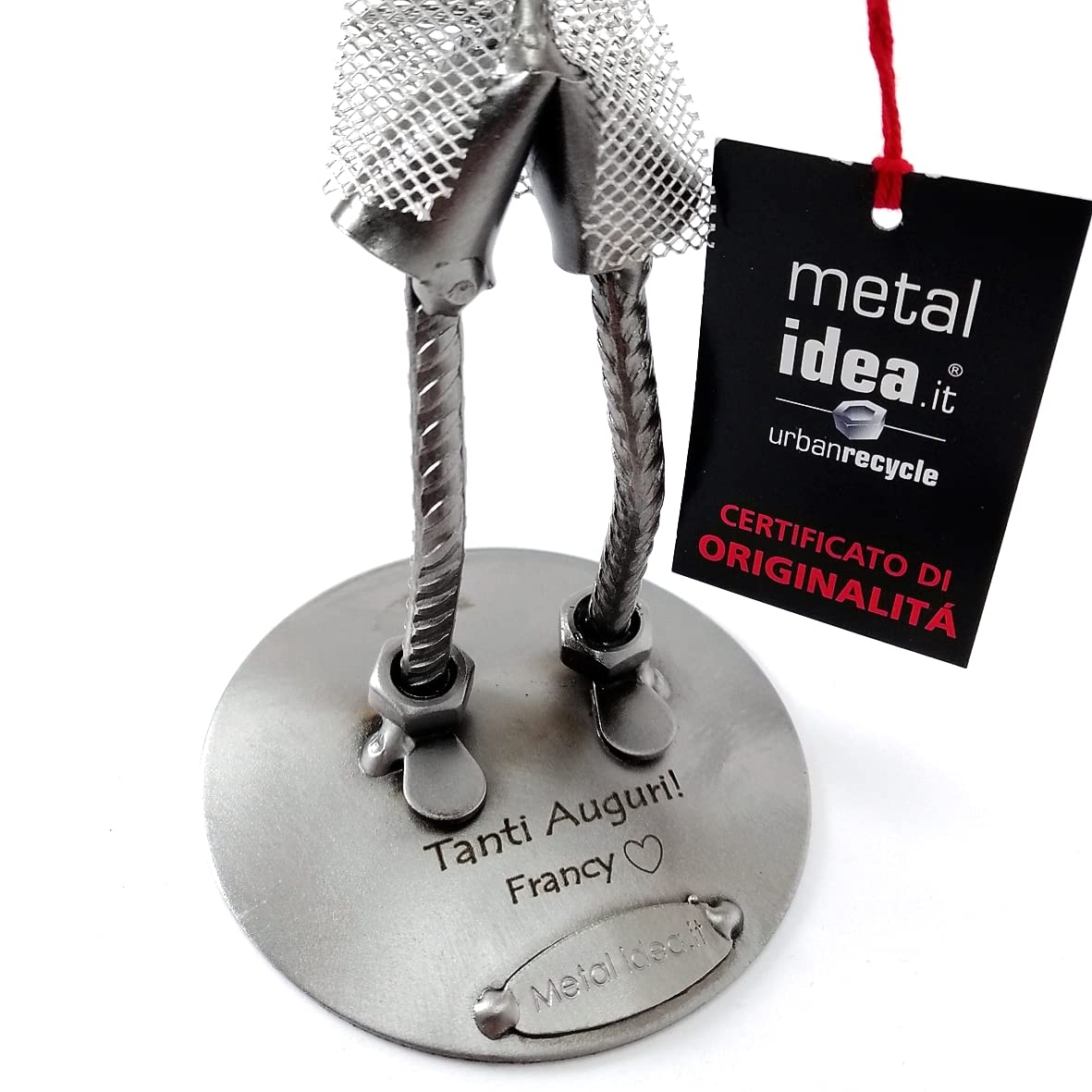 FINANZIERE, GUARDIA DI FINANZA, FORZA DELL'ORDINE IN METALLO CON VITI BULLONI CHIODI DI METAL IDEA - IDEA REGALO ORIGINALE - 100% ARTIGIANALE - MADE IN ITALY - PERSONALIZZABILE