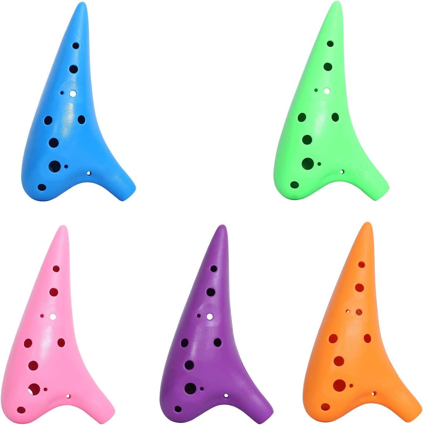 Rayzm Ocarina Alto C Ocarina Plastic Ocarina with 12 Holes for Kids