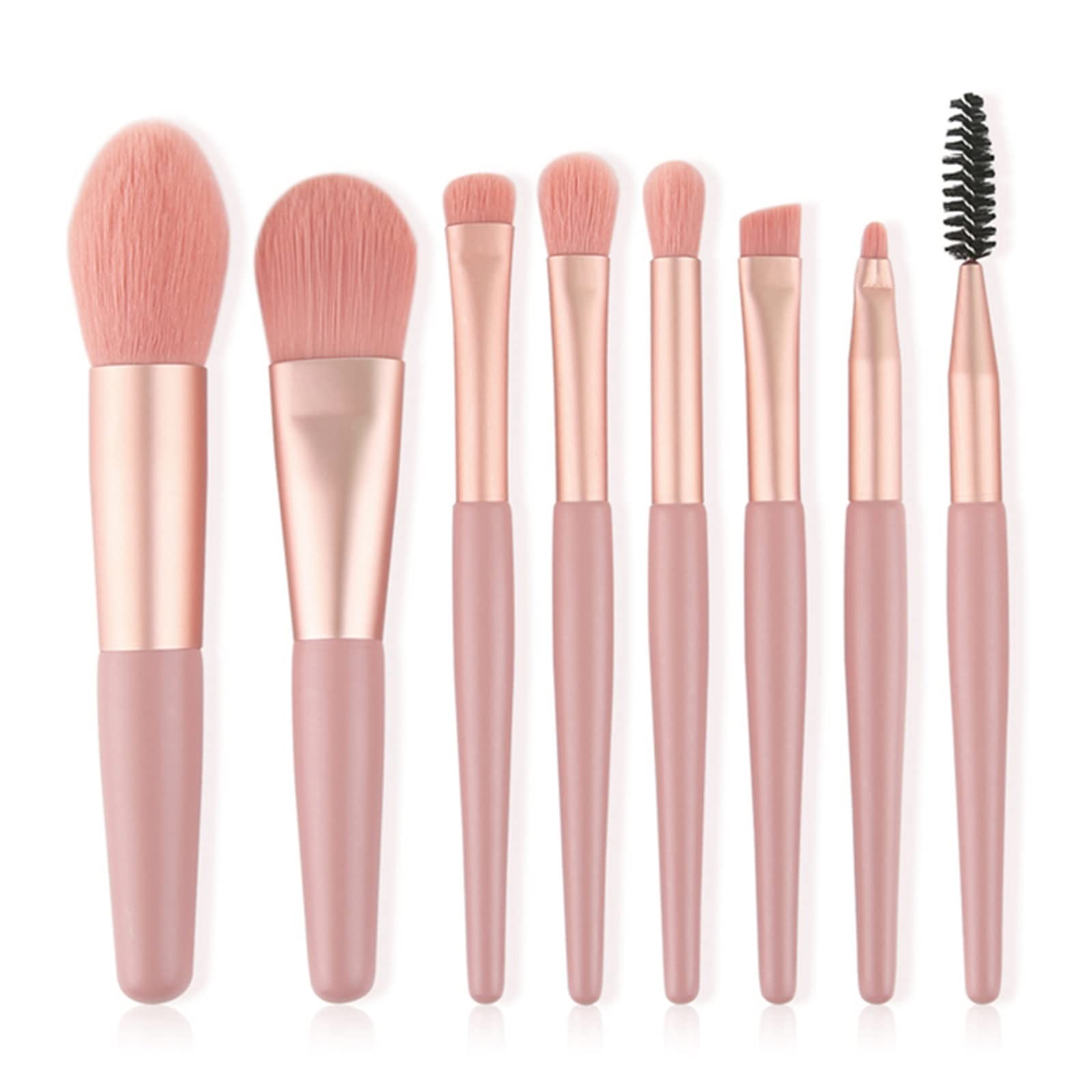 Kit de 8 pinceaux de maquillage pour fond de teint et ombres à paupières
