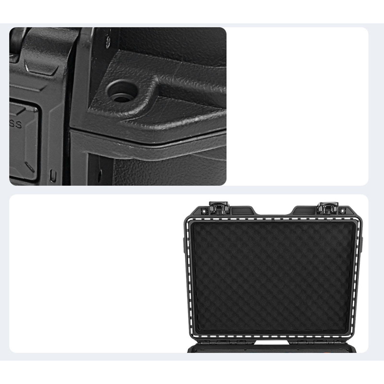 Espositore per orologi da 12 scomparti con elegante finitura nera | proteggere gli orologi da uomo durante i viaggi con una semplice scatola porta a forma di valigia per la collezione di da
