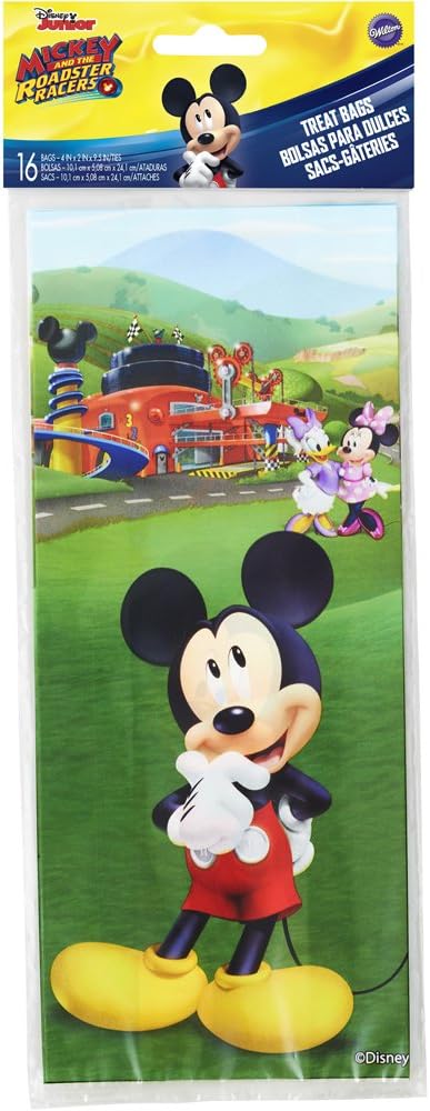 Wilton 16 Count Mickey and The Roadster Racers Treat Bags, Assorted