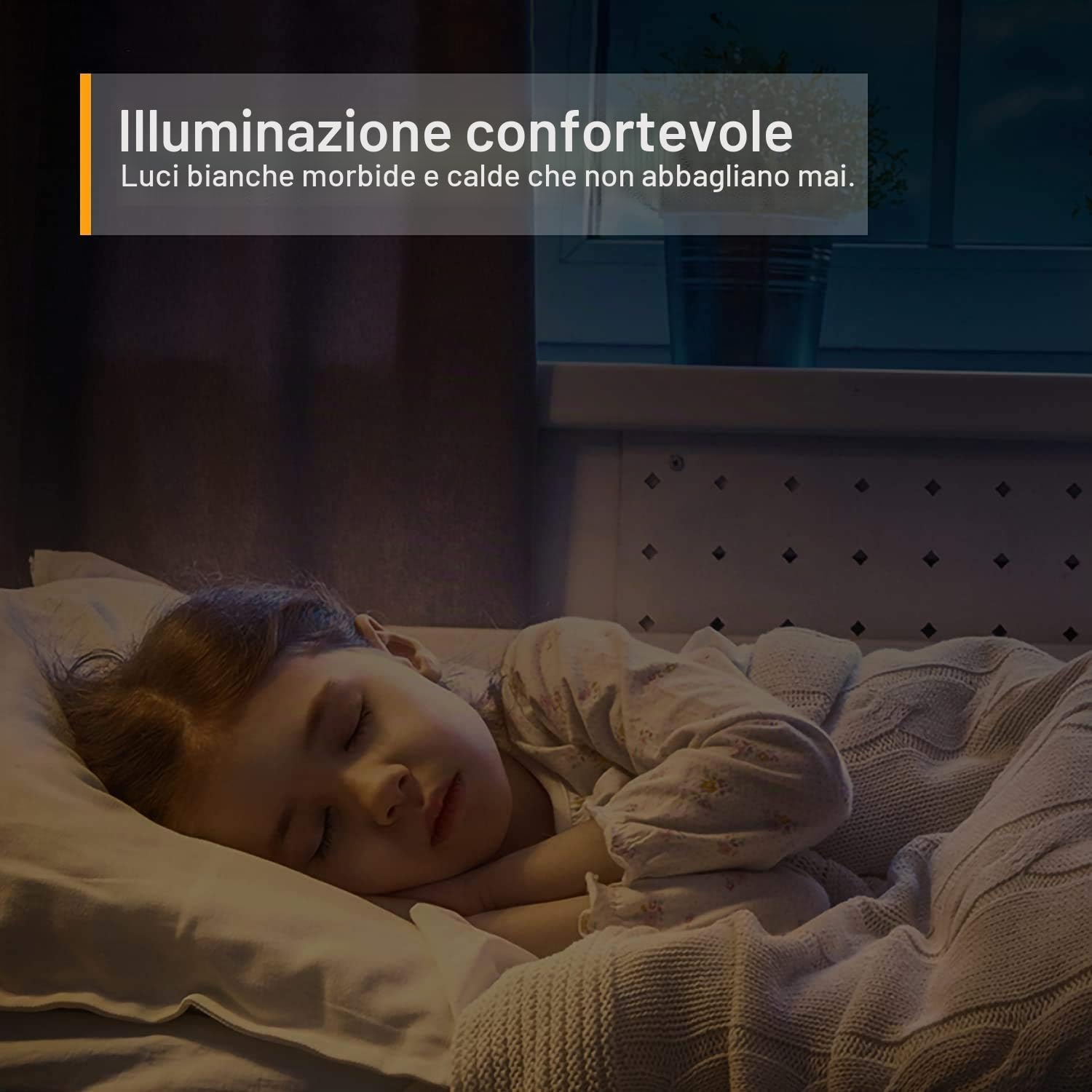 LYRIDZ - Luce notturna ricaricabile da attaccare ovunque con sensore di movimento, luce bianca calda da 1 a 20 lm, luce LED con tramonto all'alba, corridoio, confezione da 4