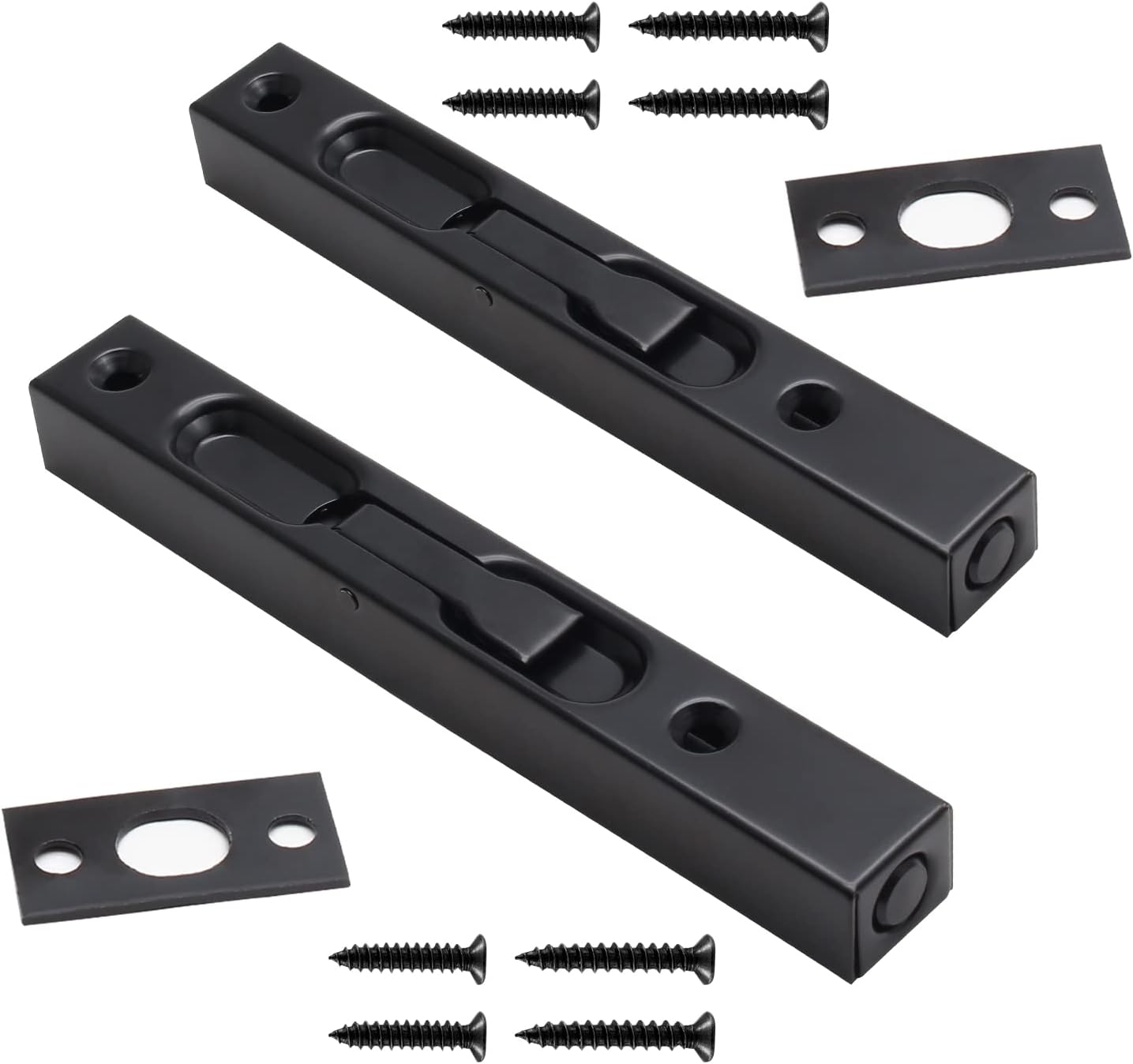 Moicstiy 2Pcs 6 Inch French Door Lock Stainless Steel Door Flush Bolt