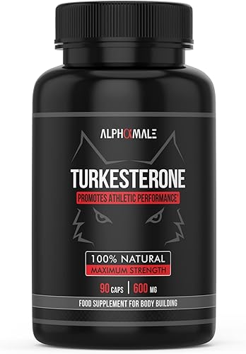 AlphaMale - Suplemento de Turkesterona Premium para Hombres - Constructor de músculo anabólico similar a Ecdysterone - Extracto de Ajuca
