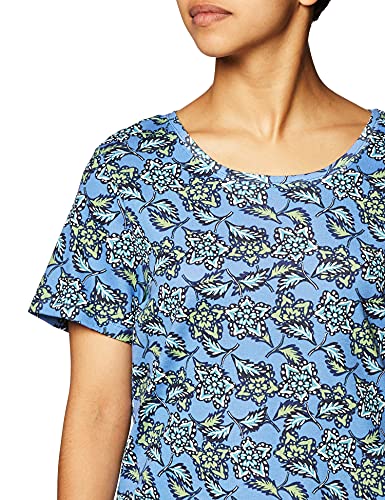 Gloria Vanderbilt Women's Margaret Knit Tee Shirt, Starfruit Bounty Blue Dusk, Large #TOP1