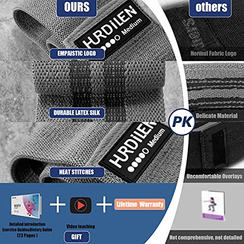 Hurdilen Resistance Bands Loop Exercise Bands,Workout Bands Hip Bands Wide Resistance Bands Hip Resistance Band for Legs and Butt,Activate Glutes and Thigh