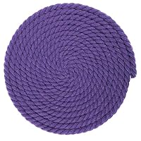 West Coast Paracord Gedrehtes Baumwollseil, 3-strängig, Super Weich - 1/2 Zoll, 25 Fuß Marineblau Glitzer