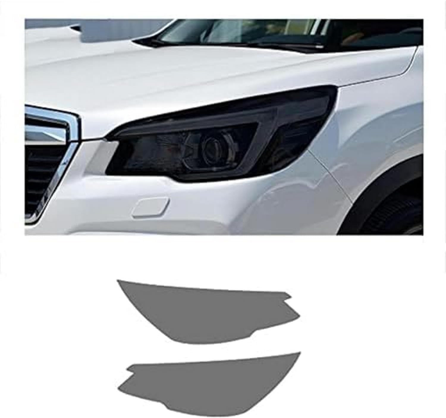 SamLng Car Front Light Film for Subaru Forster 2019 2020 Car Headlight Protective Film Front Light Transparent Blackened TPU Sticker Car Headlight Protective Film