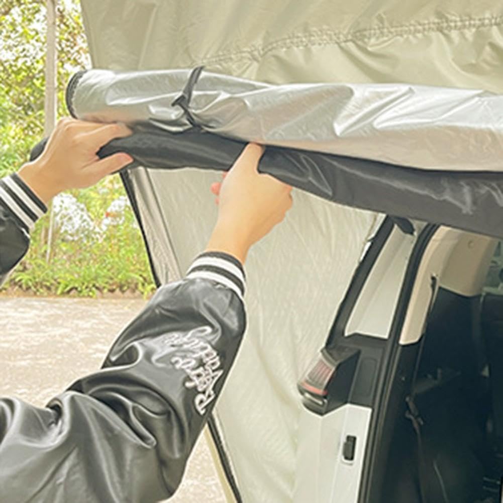 MPV - Toldo magnético para portón trasero, 200 x 120 cm, color blanco MPV