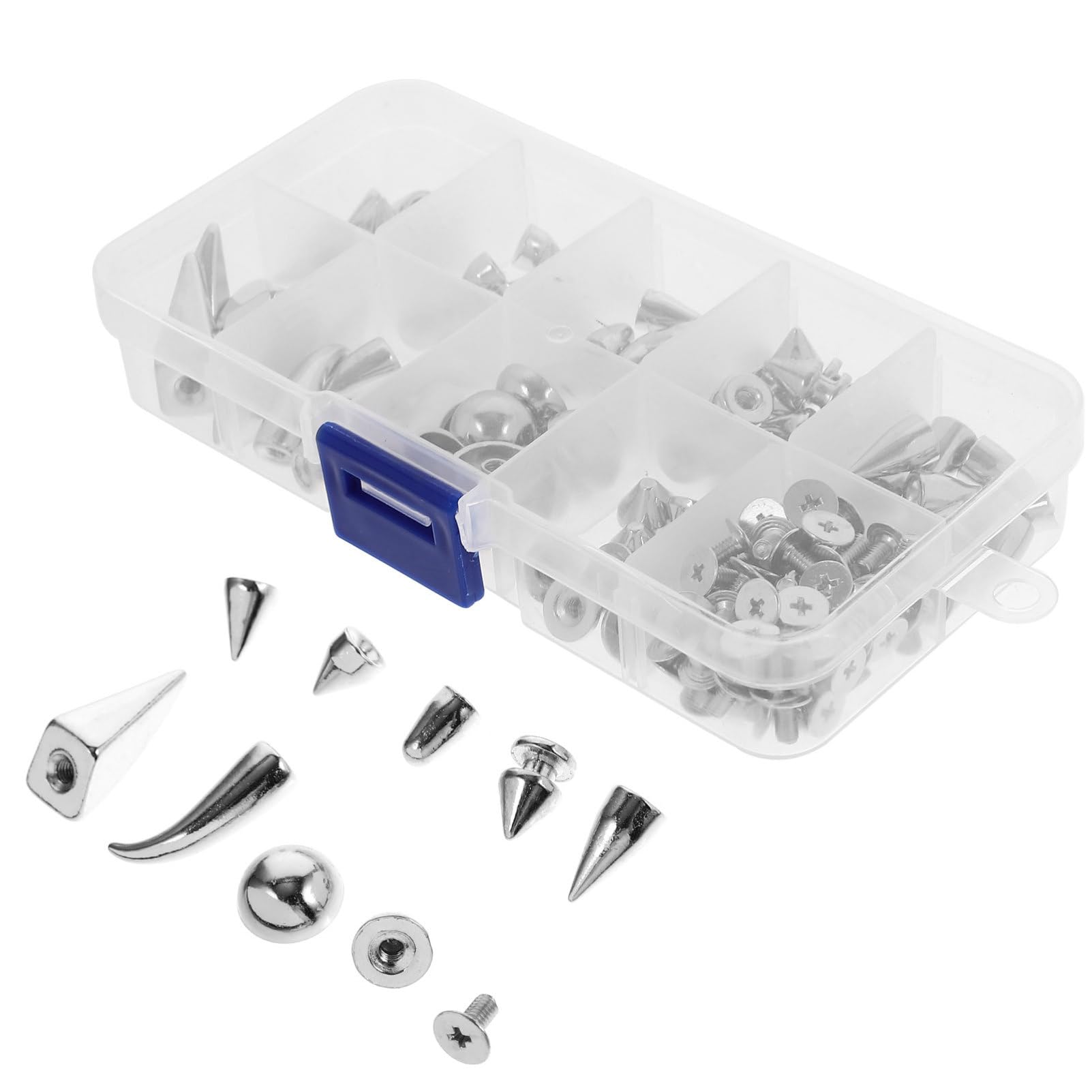 Lurrose Diy Punk Nieten Set Alloy Spikes Für Kleidung Taschen Und Schuhe Einfache Installation Und Langlebige Dekoration Für Leder Und Textilien