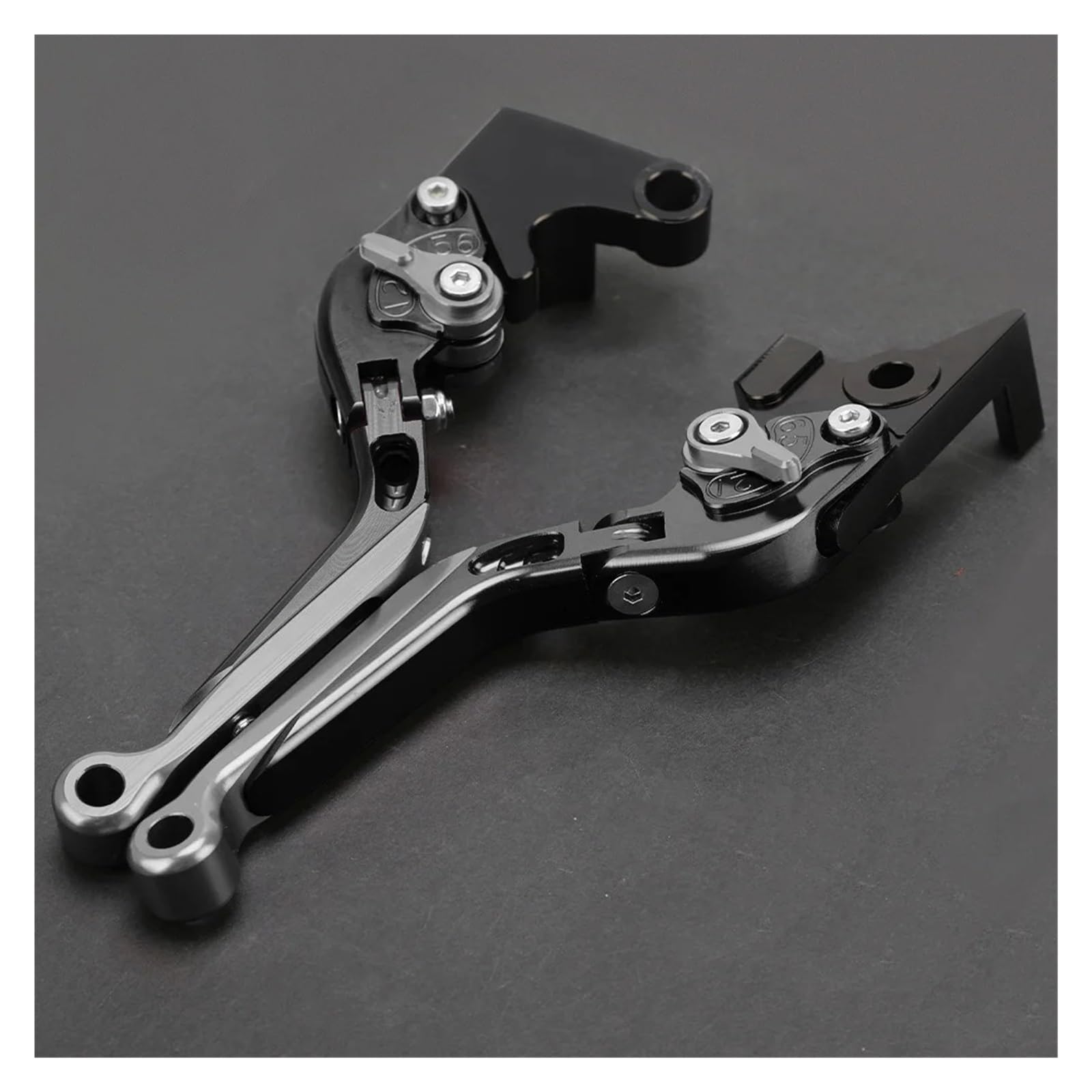 Jwqebns R Style Motorcycle Brake Clutch Levers For St125rl Xtz125 Xt660z Xtz750 Xt600 Xtz660 R/X Xt600z Tenere Motorcycle Brake Clutch Lever Adjustable Handle Levers(R Style)