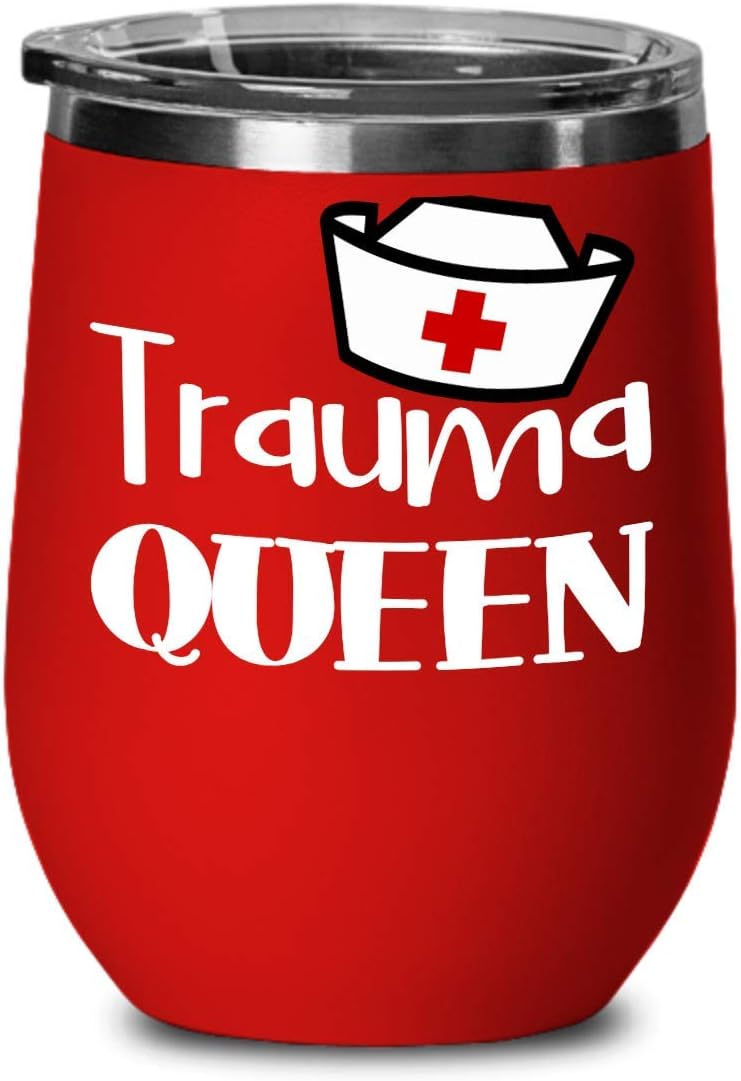 Trauma Nurse Mug Wine Tumbler for Nurse Gifts for Women Funny RN Nurses Gift Novelty Coffee Mugs Tea Cup Nursing Gifts for Her