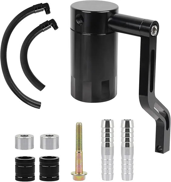 EVIL ENERGY Oil Catch Can Compatible with Dodge Charger Challenger 6.4L 2011-2022 Chrysler 300 5.7 HEMI SRT8 Air Oil Separator Kit 6 oz