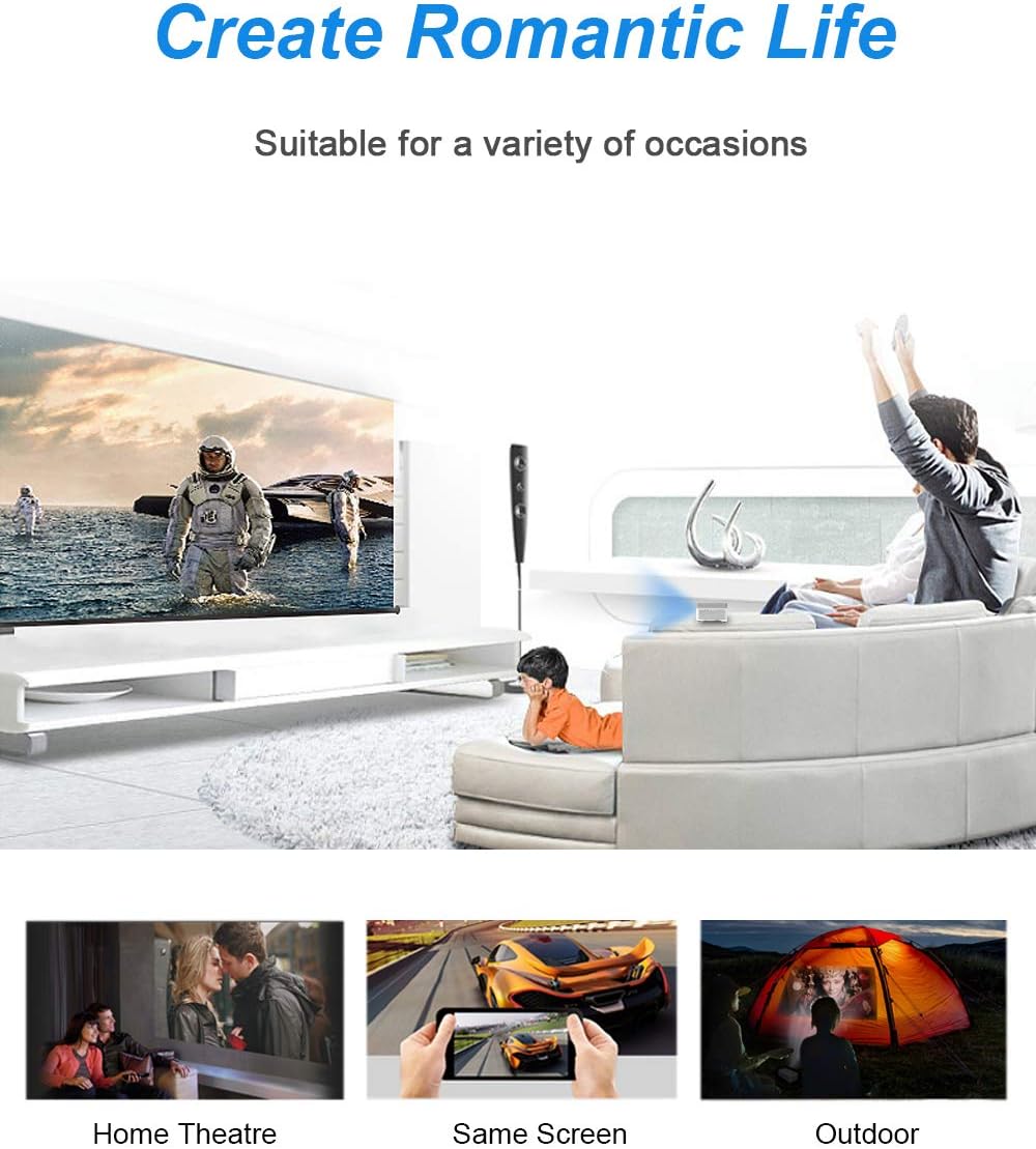 Lowest Price Amoowa Mini Projector - Portable WiFi Video Projector, 200 ANSI Lumen Pocket Cinema - Support iPhone, Android, Laptop for Home & Outdoor,W/ HDMI,USB & Touchpad Control Flash Sale Buy 1 get 1 Amoowa Mini Projector - Portable WiFi Video Projector, 200 ANSI Lumen Pocket Cinema - Support iPhone, Android, Laptop for Home & Outdoor,W/ HDMI,USB & Touchpad Control
