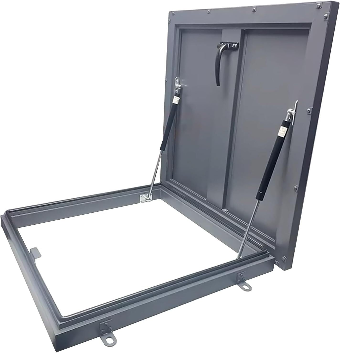 VUIKLCty Skylight Door With Support Rod And Handle, Heavy-duty Aluminium Alloy Roof Access Panel(70x70CM/27.6x27.6in)