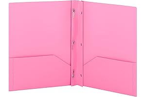 Vibrant Pink Pocket Folders: Perfect for Organization and Style